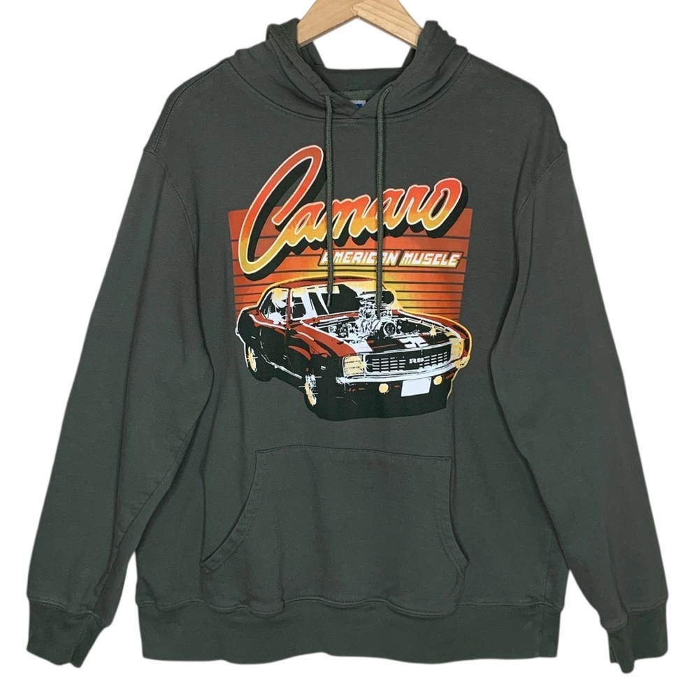 GM Camaro American Muscle Car Hoodie Sweatshirt XL General Motors Mad Engine